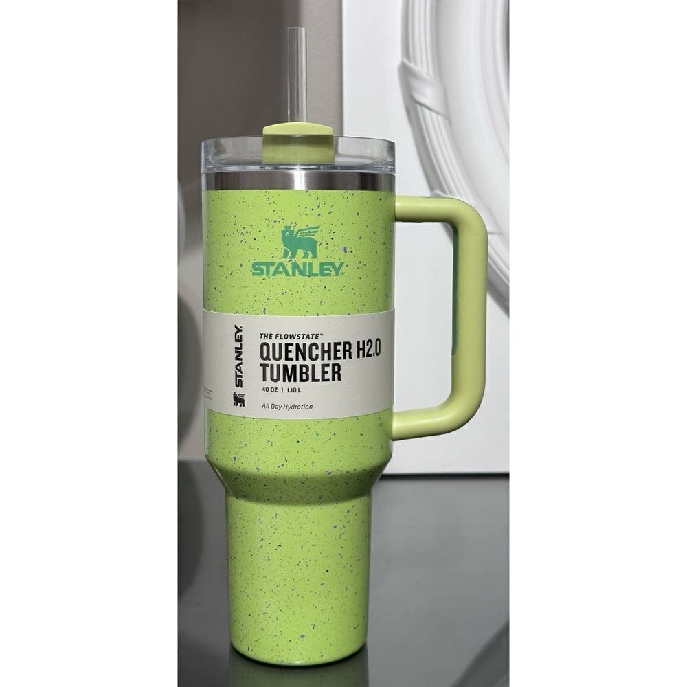 Stanley Quencher H2.0 FlowState Tumbler 40oz,‎ CITRON SPECKLE